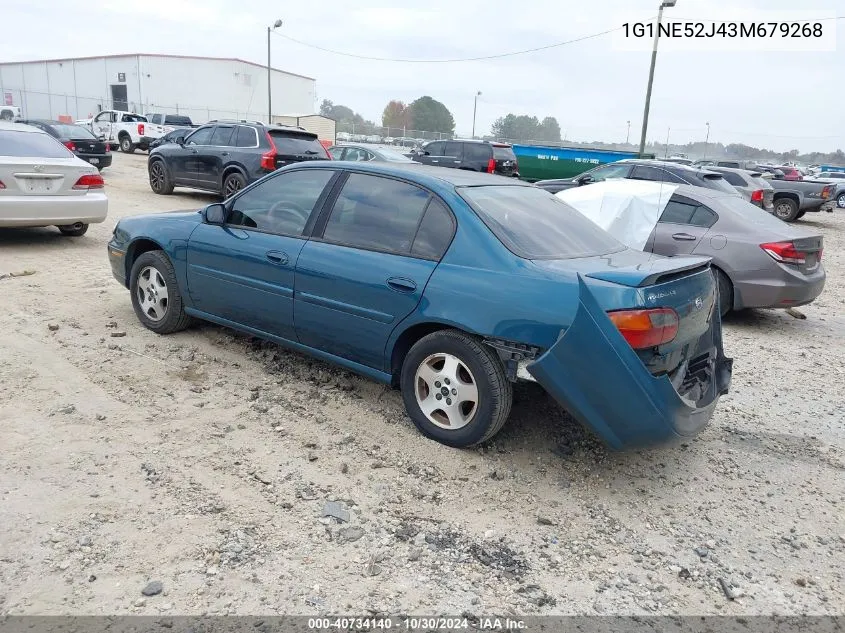 2003 Chevrolet Malibu Ls VIN: 1G1NE52J43M679268 Lot: 40734140