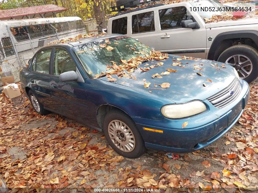 2003 Chevrolet Malibu VIN: 1G1ND52J63M584634 Lot: 40826688