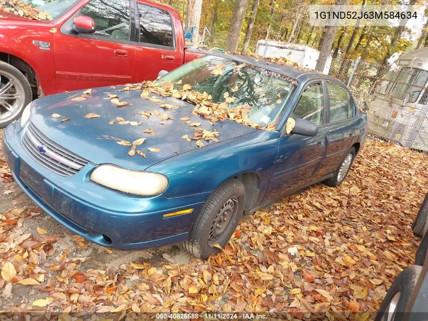 2003 Chevrolet Malibu VIN: 1G1ND52J63M584634 Lot: 40826688