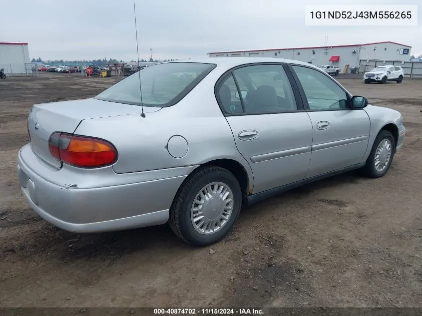 2003 Chevrolet Malibu VIN: 1G1ND52J43M556265 Lot: 40874702