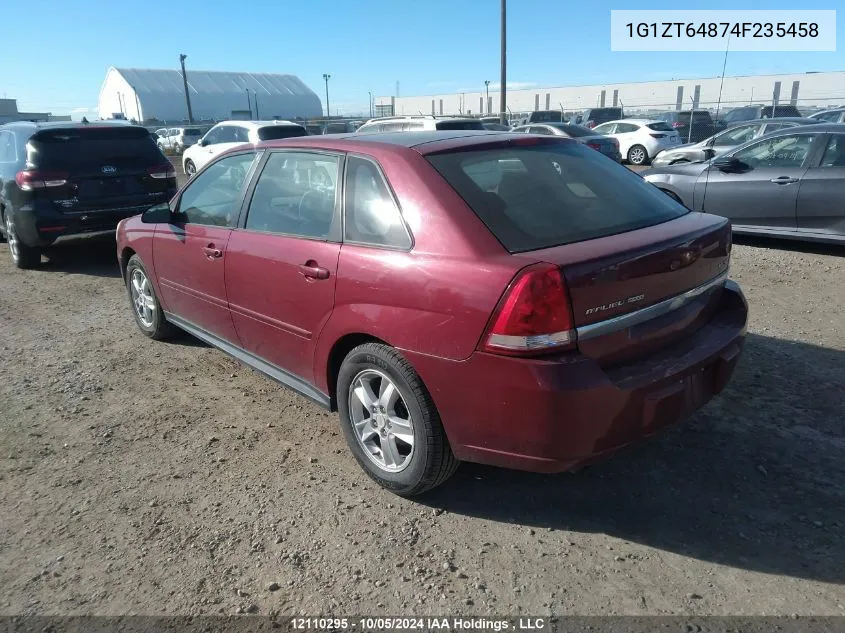 2004 Chevrolet Malibu Maxx Ls VIN: 1G1ZT64874F235458 Lot: 12110295