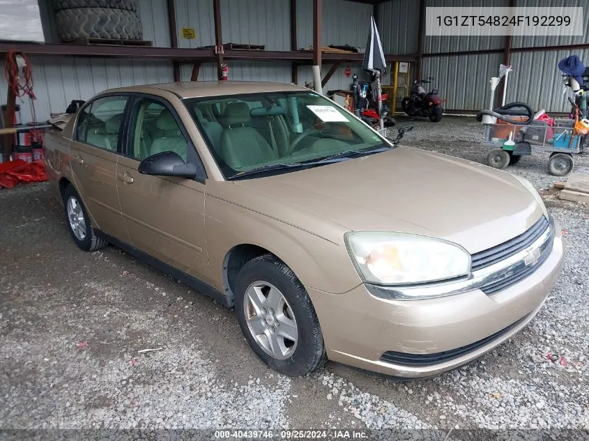 2004 Chevrolet Malibu Ls VIN: 1G1ZT54824F192299 Lot: 40439746