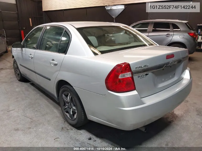 2004 Chevrolet Malibu VIN: 1G1ZS52F74F142244 Lot: 40571515