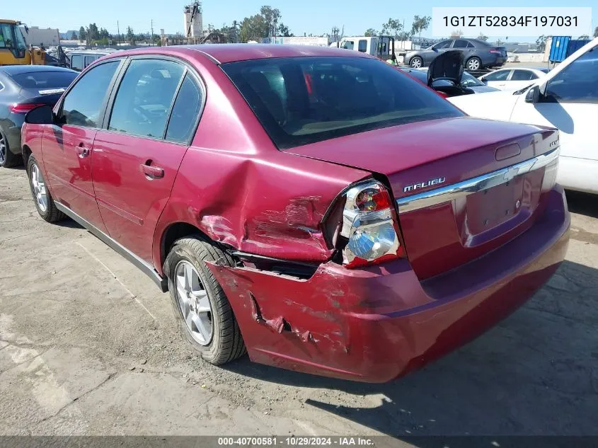 1G1ZT52834F197031 2004 Chevrolet Malibu Ls