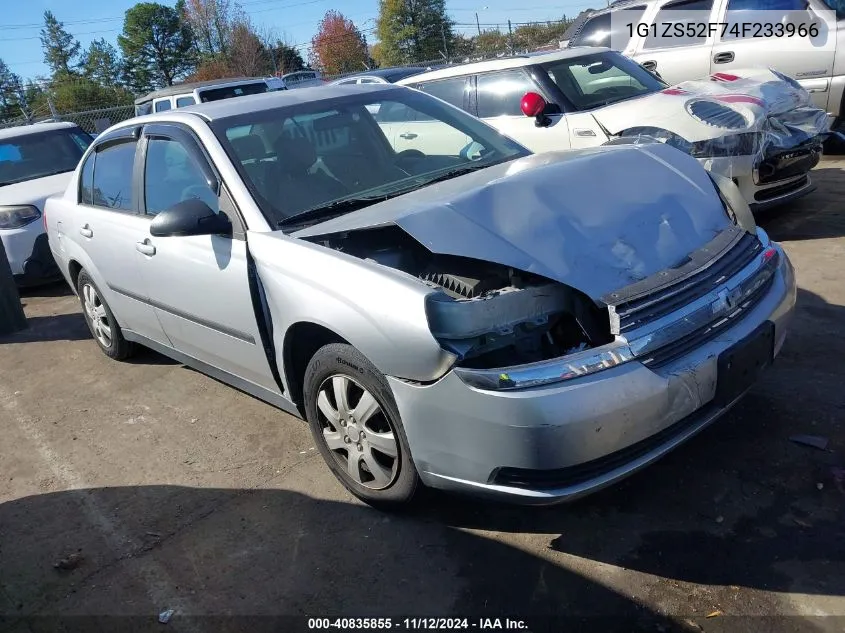 2004 Chevrolet Malibu VIN: 1G1ZS52F74F233966 Lot: 40835855