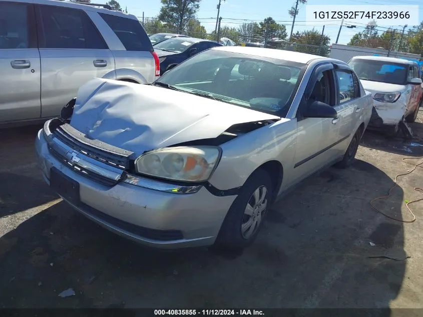 2004 Chevrolet Malibu VIN: 1G1ZS52F74F233966 Lot: 40835855