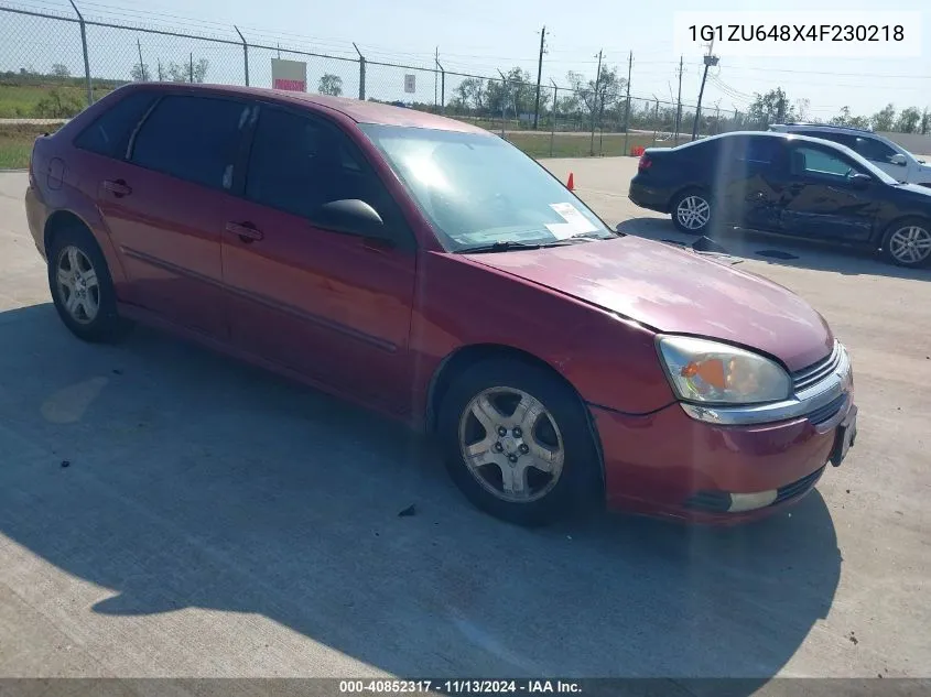 2004 Chevrolet Malibu Maxx Lt VIN: 1G1ZU648X4F230218 Lot: 40852317