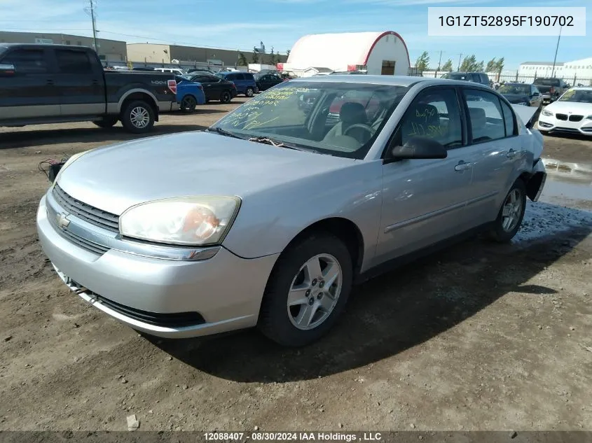 2005 Chevrolet Malibu VIN: 1G1ZT52895F190702 Lot: 12088407