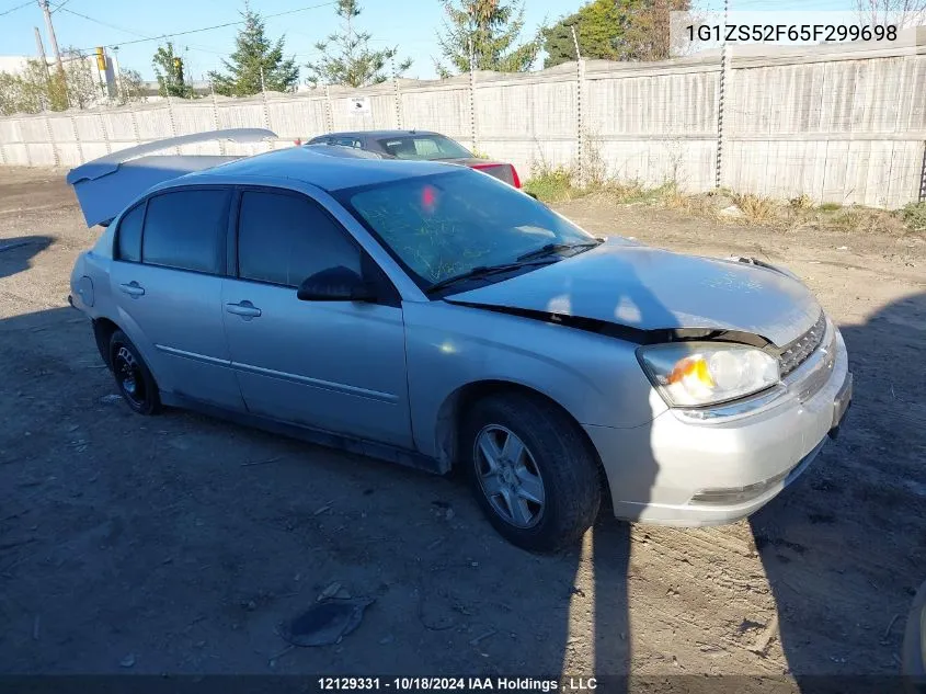 2005 Chevrolet Malibu VIN: 1G1ZS52F65F299698 Lot: 12129331