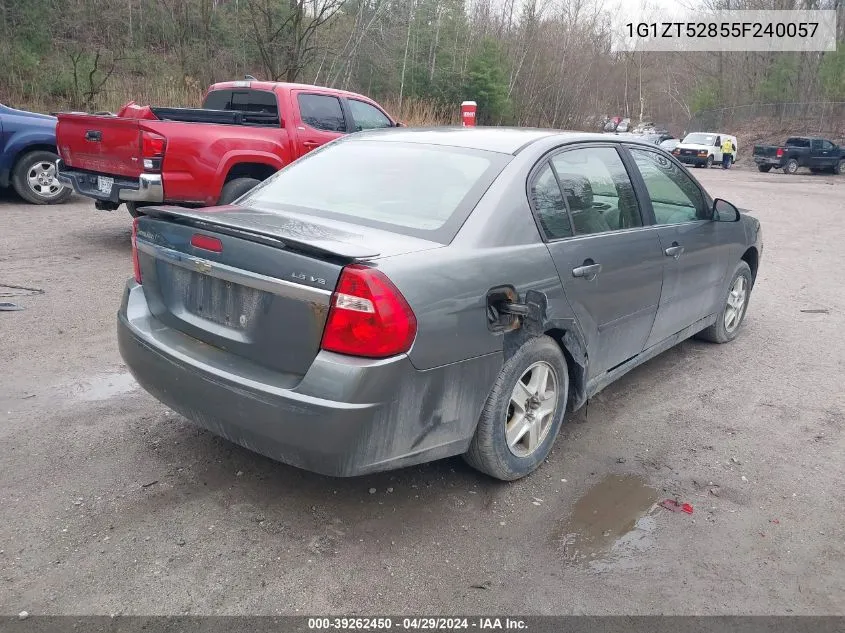 2005 Chevrolet Malibu Ls VIN: 1G1ZT52855F240057 Lot: 40553076