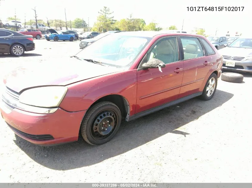 1G1ZT64815F102017 2005 Chevrolet Malibu Maxx Ls