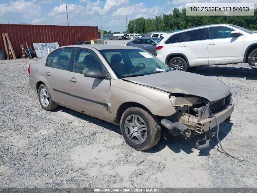 2005 Chevrolet Malibu VIN: 1G1ZS52FX5F154633 Lot: 39603846