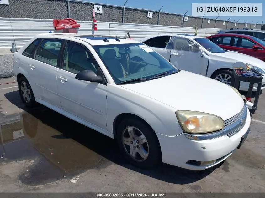 2005 Chevrolet Malibu Maxx Lt VIN: 1G1ZU648X5F199313 Lot: 39892895