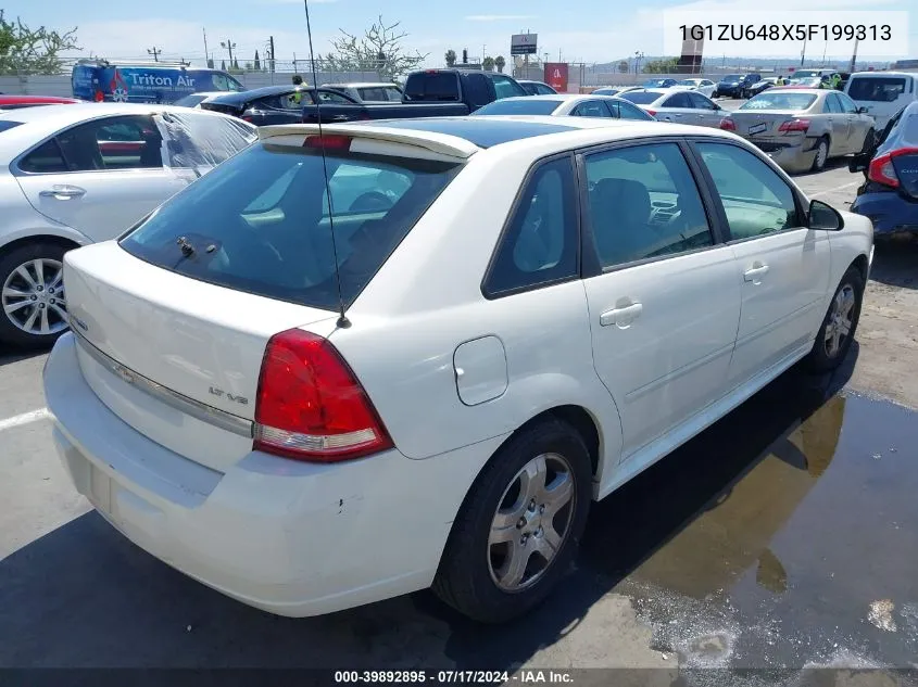 2005 Chevrolet Malibu Maxx Lt VIN: 1G1ZU648X5F199313 Lot: 39892895