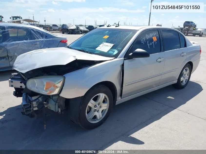 2005 Chevrolet Malibu Lt VIN: 1G1ZU54845F101550 Lot: 40108674