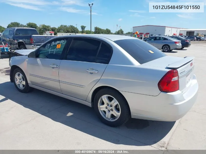 2005 Chevrolet Malibu Lt VIN: 1G1ZU54845F101550 Lot: 40108674