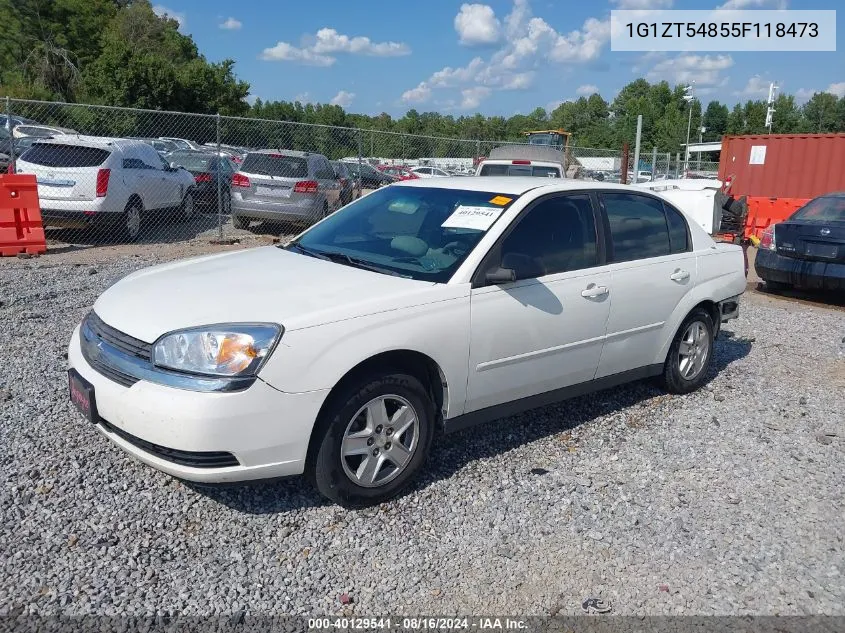 2005 Chevrolet Malibu Ls VIN: 1G1ZT54855F118473 Lot: 40129541