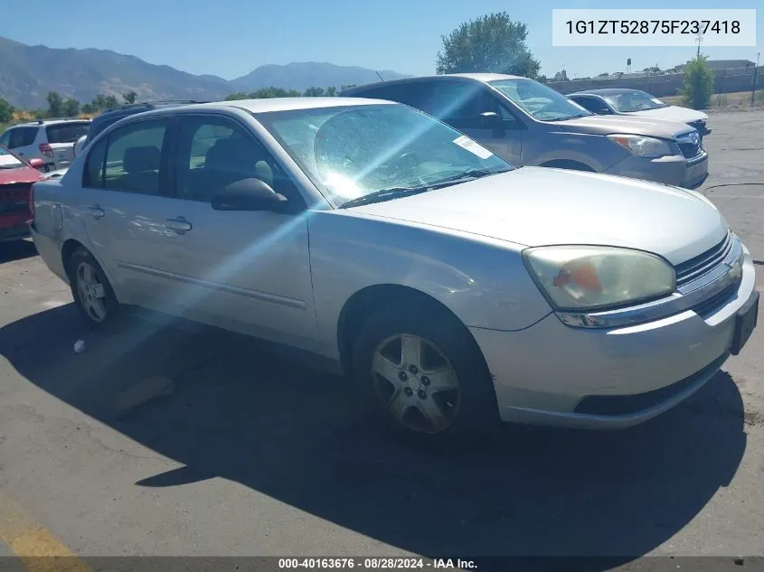 2005 Chevrolet Malibu Ls VIN: 1G1ZT52875F237418 Lot: 40163676