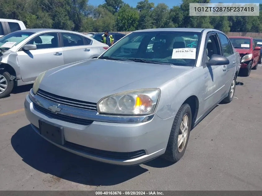 2005 Chevrolet Malibu Ls VIN: 1G1ZT52875F237418 Lot: 40163676