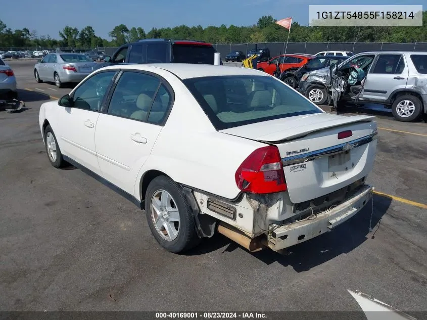 2005 Chevrolet Malibu Ls VIN: 1G1ZT54855F158214 Lot: 40169001