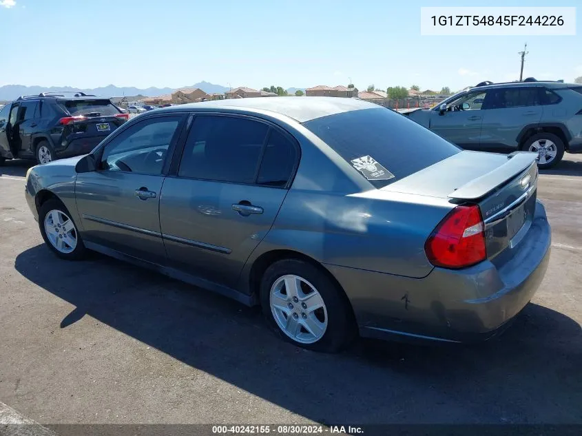 2005 Chevrolet Malibu Ls VIN: 1G1ZT54845F244226 Lot: 40242155