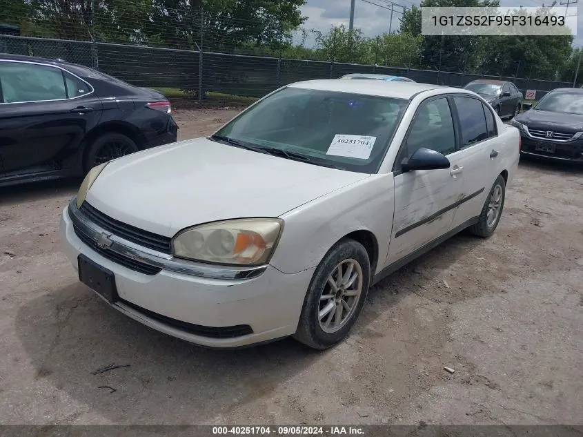 2005 Chevrolet Malibu VIN: 1G1ZS52F95F316493 Lot: 40251704