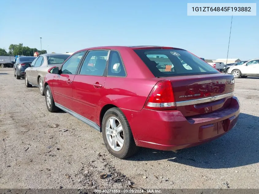 2005 Chevrolet Malibu Maxx Ls VIN: 1G1ZT64845F193882 Lot: 40271853