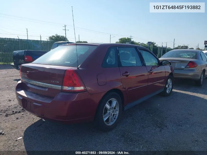 2005 Chevrolet Malibu Maxx Ls VIN: 1G1ZT64845F193882 Lot: 40271853