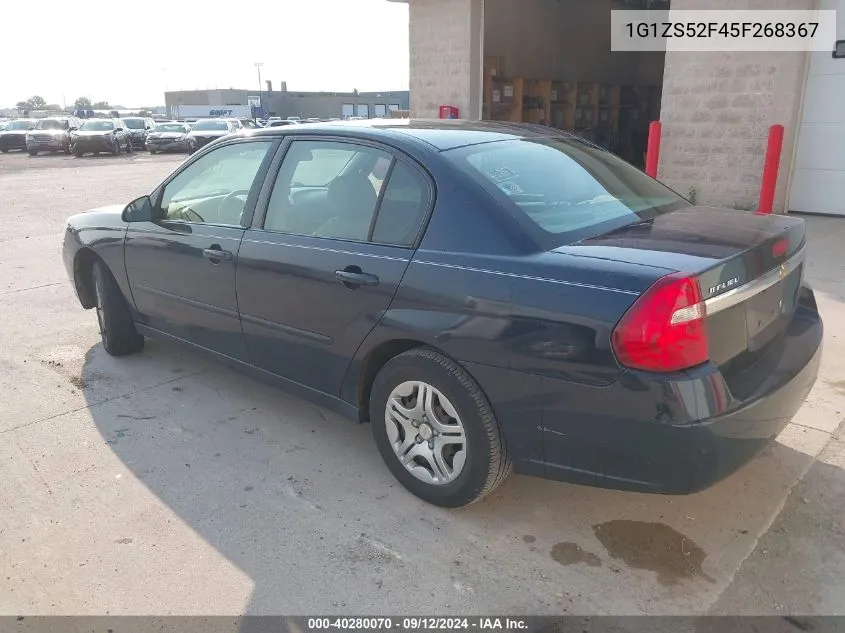 2005 Chevrolet Malibu VIN: 1G1ZS52F45F268367 Lot: 40280070