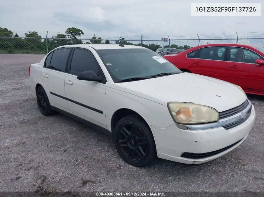 2005 Chevrolet Malibu VIN: 1G1ZS52F95F137726 Lot: 40303861