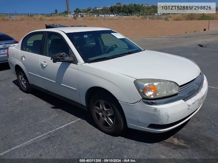 2005 Chevrolet Malibu Ls VIN: 1G1ZT52885F298826 Lot: 40311205