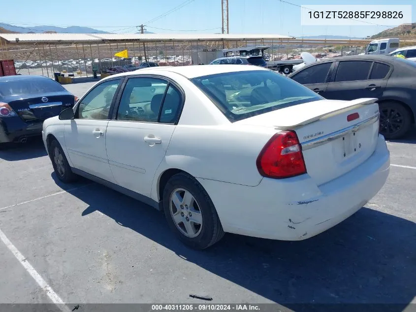 2005 Chevrolet Malibu Ls VIN: 1G1ZT52885F298826 Lot: 40311205