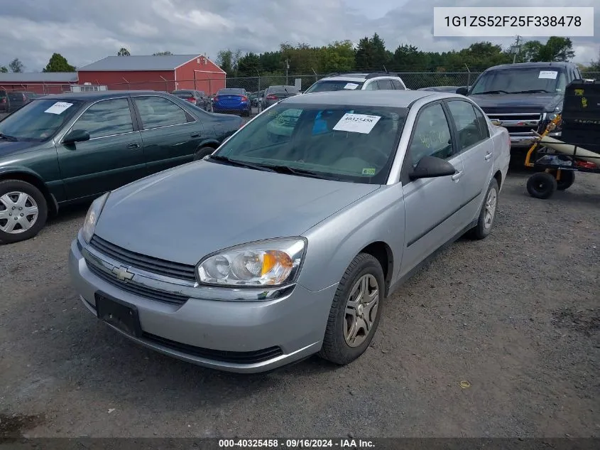 2005 Chevrolet Malibu VIN: 1G1ZS52F25F338478 Lot: 40325458