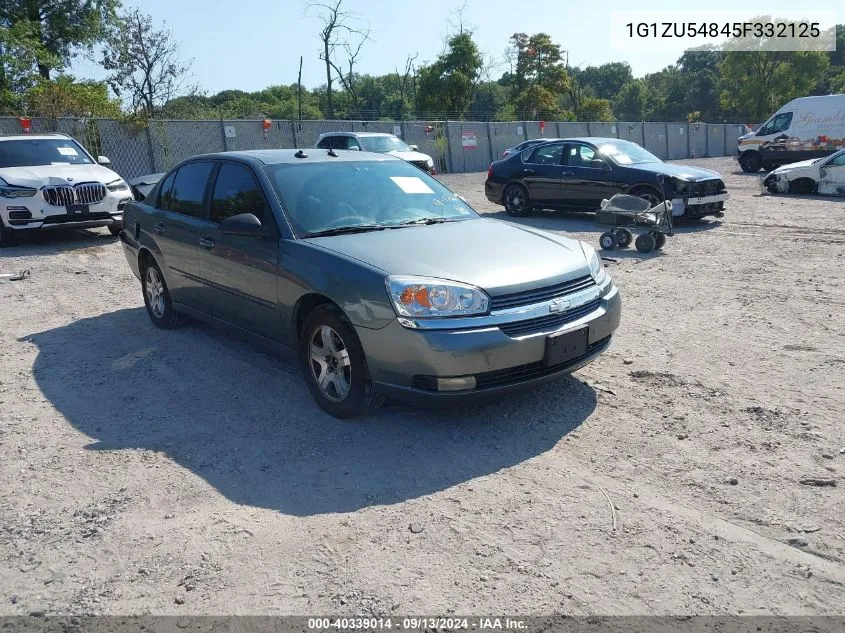 2005 Chevrolet Malibu Lt VIN: 1G1ZU54845F332125 Lot: 40339014