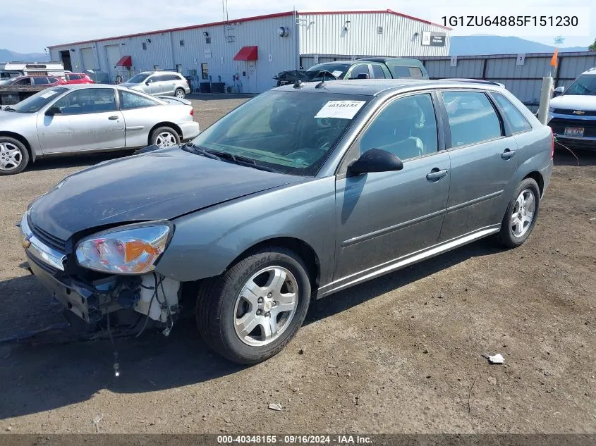 2005 Chevrolet Malibu Maxx Lt VIN: 1G1ZU64885F151230 Lot: 40348155