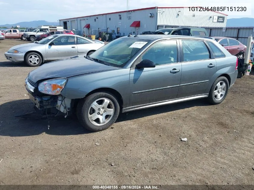 2005 Chevrolet Malibu Maxx Lt VIN: 1G1ZU64885F151230 Lot: 40348155