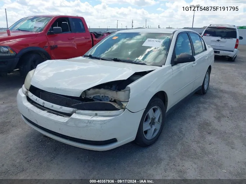 2005 Chevrolet Malibu Ls VIN: 1G1ZT54875F191795 Lot: 40357936