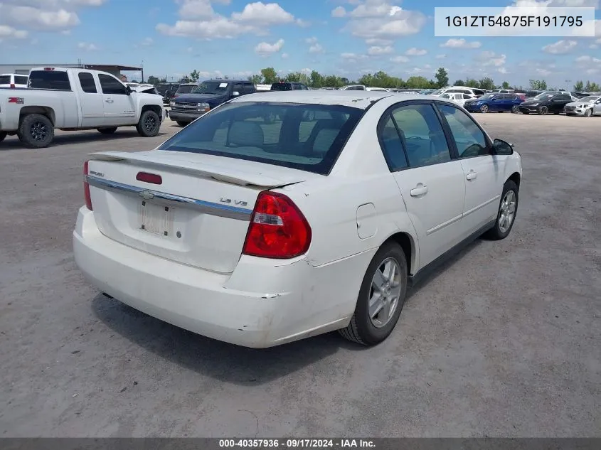 2005 Chevrolet Malibu Ls VIN: 1G1ZT54875F191795 Lot: 40357936