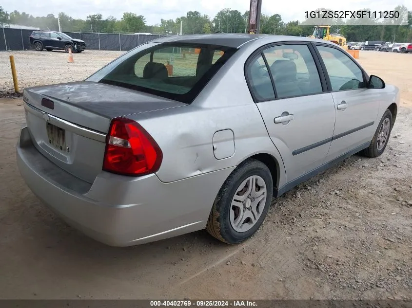 1G1ZS52FX5F111250 2005 Chevrolet Malibu