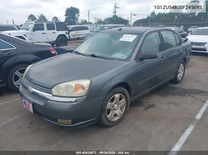 2005 Chevrolet Malibu Lt VIN: 1G1ZU54805F245693 Lot: 40424572