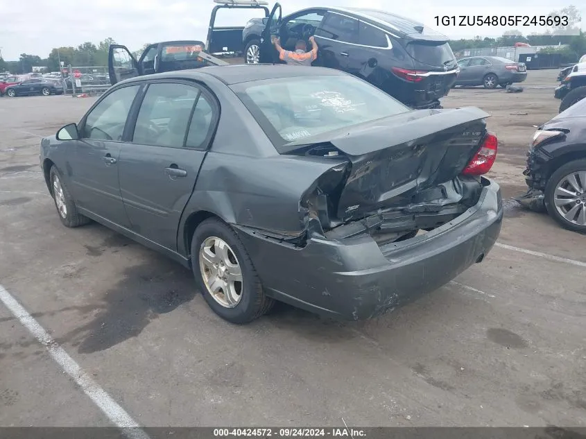 2005 Chevrolet Malibu Lt VIN: 1G1ZU54805F245693 Lot: 40424572