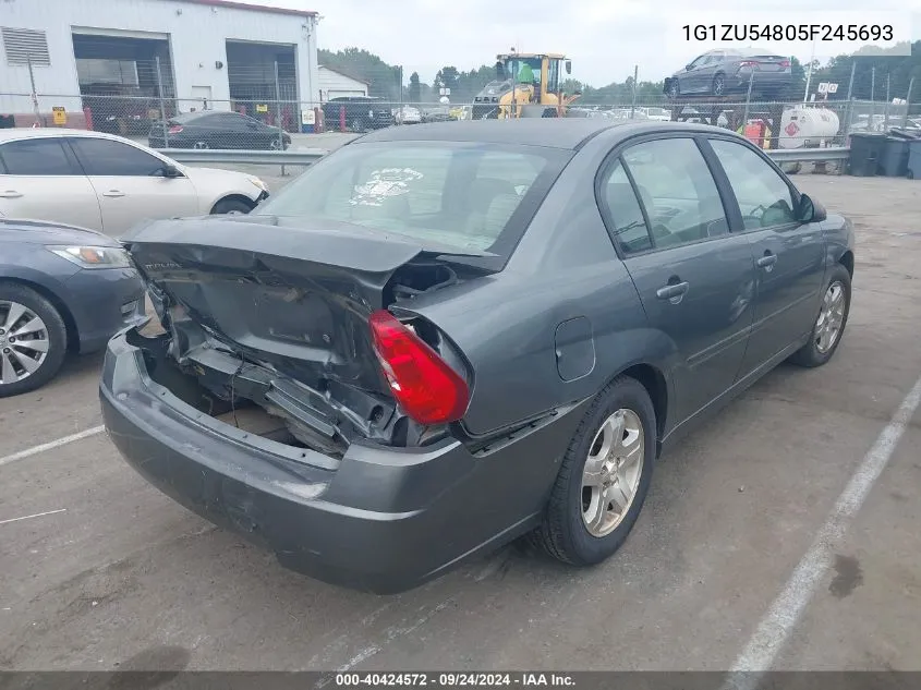 2005 Chevrolet Malibu Lt VIN: 1G1ZU54805F245693 Lot: 40424572