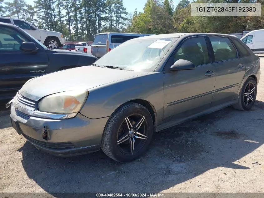 2005 Chevrolet Malibu Maxx Ls VIN: 1G1ZT62845F192380 Lot: 40482554