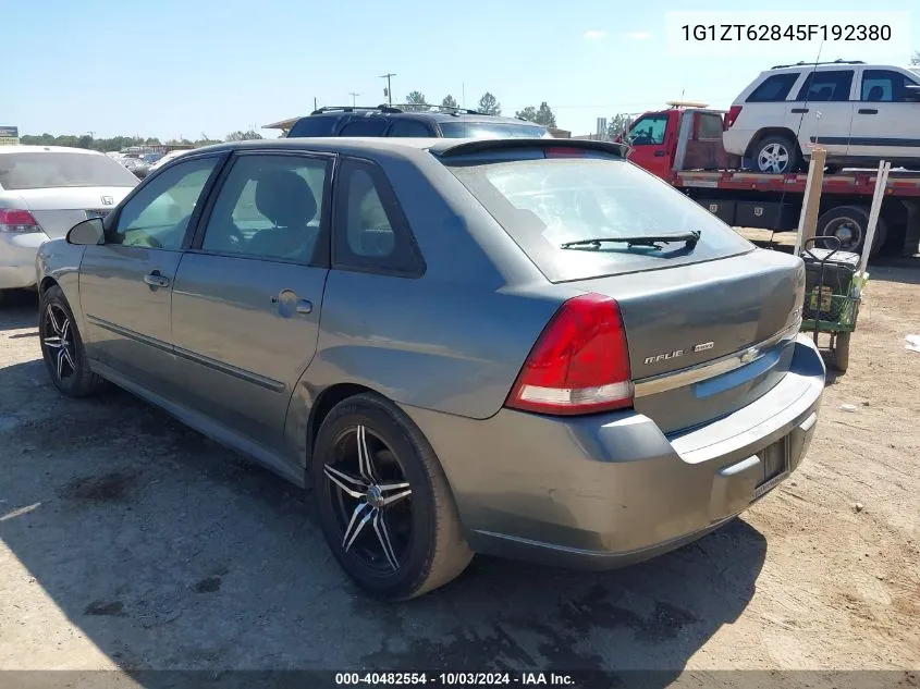 2005 Chevrolet Malibu Maxx Ls VIN: 1G1ZT62845F192380 Lot: 40482554