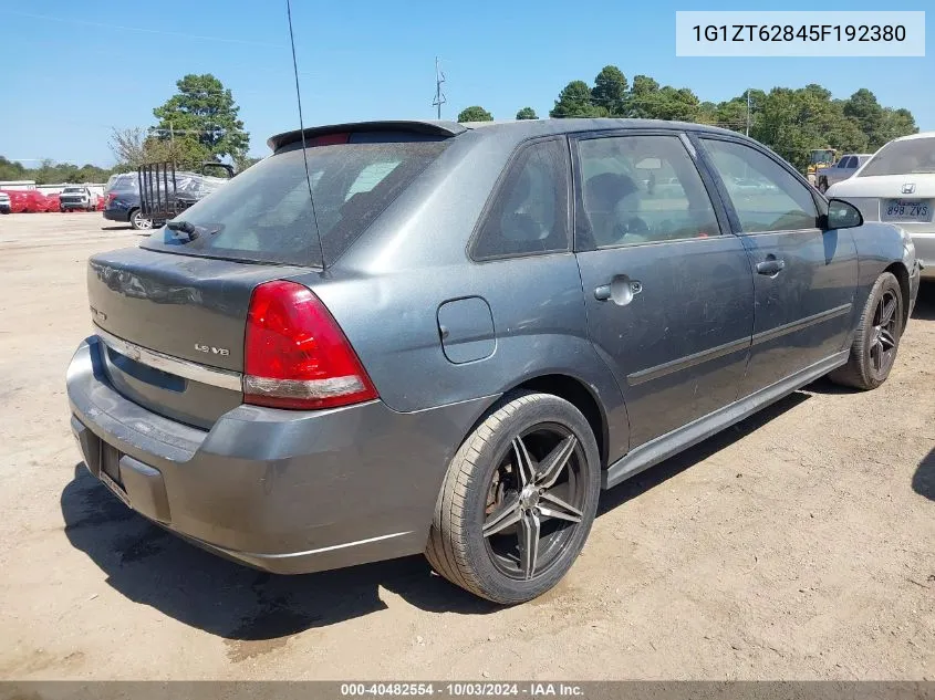 2005 Chevrolet Malibu Maxx Ls VIN: 1G1ZT62845F192380 Lot: 40482554