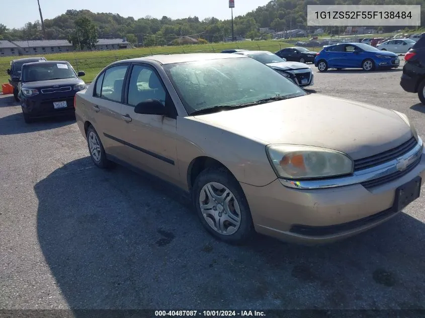 2005 Chevrolet Malibu VIN: 1G1ZS52F55F138484 Lot: 40487087