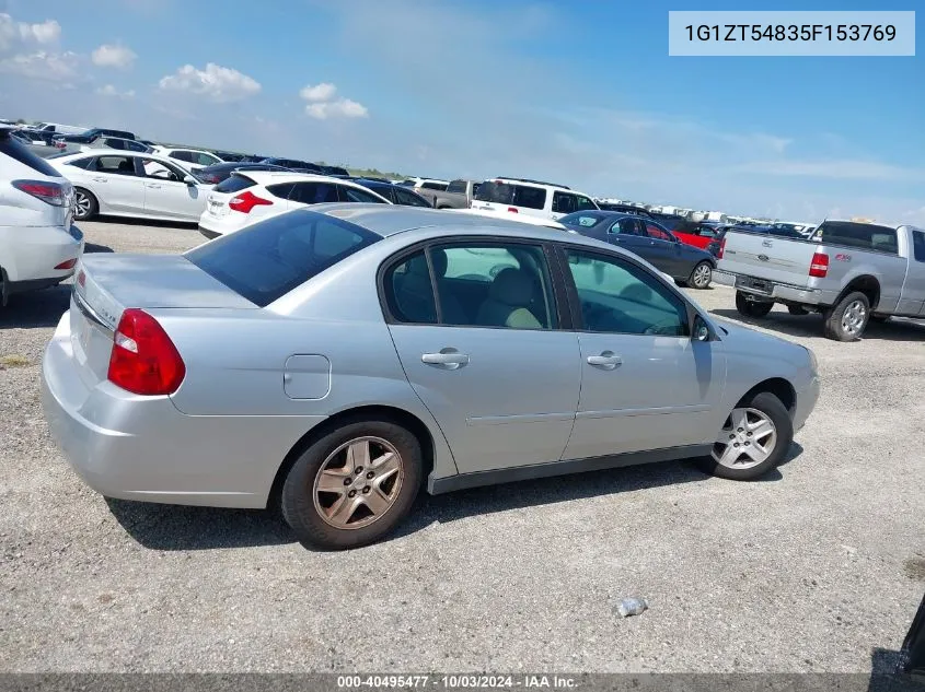 2005 Chevrolet Malibu Ls VIN: 1G1ZT54835F153769 Lot: 40495477