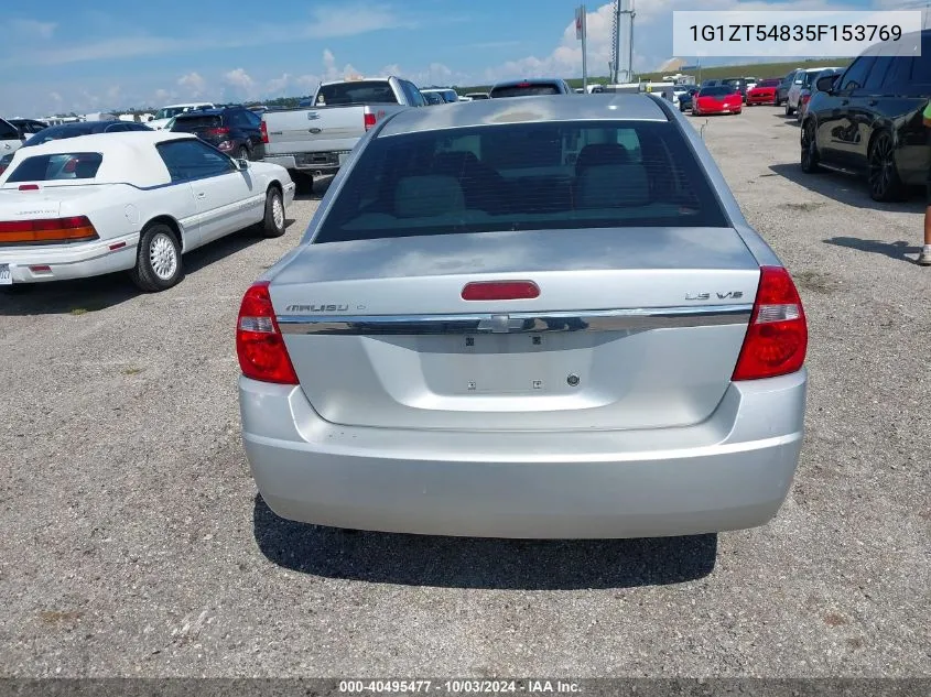 2005 Chevrolet Malibu Ls VIN: 1G1ZT54835F153769 Lot: 40495477