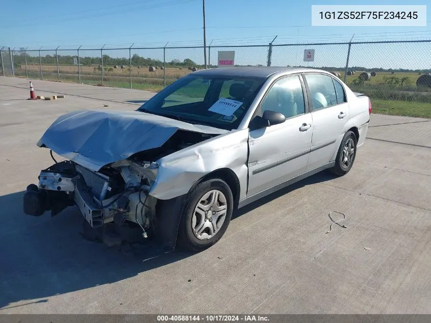 2005 Chevrolet Malibu VIN: 1G1ZS52F75F234245 Lot: 40588144