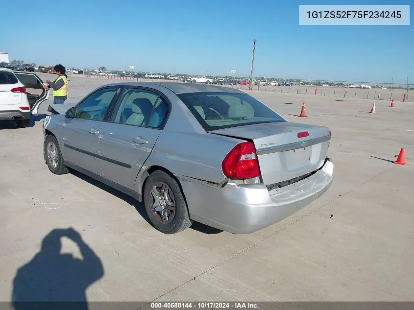 2005 Chevrolet Malibu VIN: 1G1ZS52F75F234245 Lot: 40588144